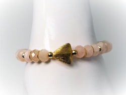 Pink Morganite Bead Bracelet