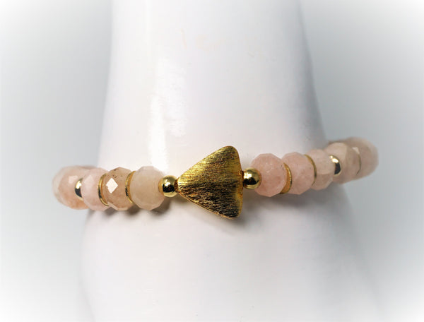 Pink Morganite Bead Bracelet