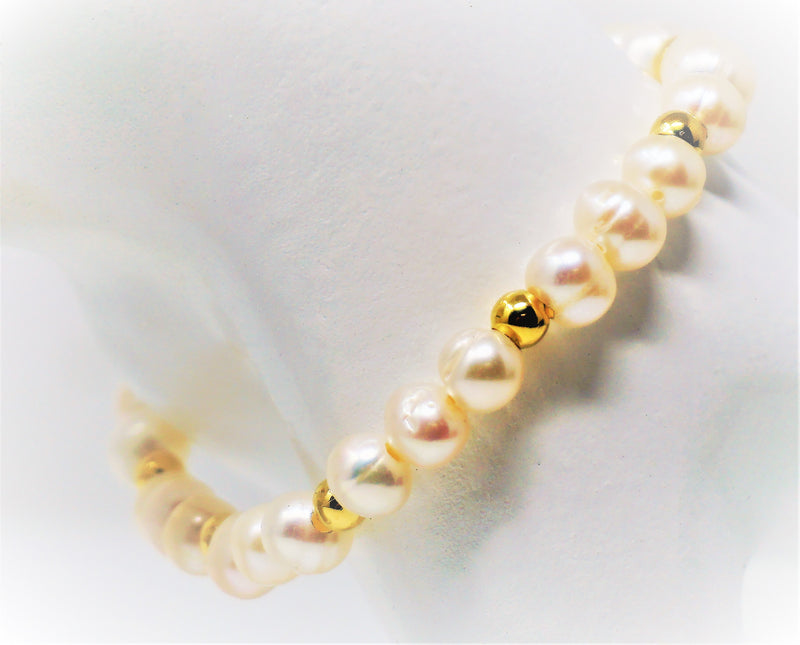 Freshwater Pearl Bead Bracelet